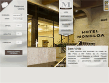 Tablet Screenshot of hotelmoncloa.com.br